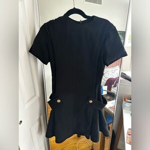 Louis Vuitton Short-Sleeve A-Line Dress With Zipper Closure